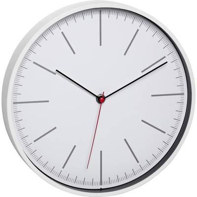 Dostmann 60.3049.02 &agrave; quartz Horloge murale 280 mm x 280 mm x 37 mm blanc