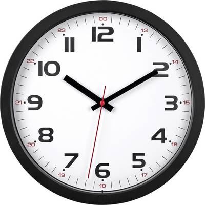Dostmann 60.3050.01 &agrave; quartz Horloge murale 305 mm x 305 mm x 38 mm noir