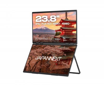 JAPANNEXT Double Ecran Mobile 2 x 23,8 IPS FHD