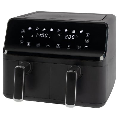 CLATRONIC Double friteuse &agrave; air chaud 8l noir  fr3804h-noir 