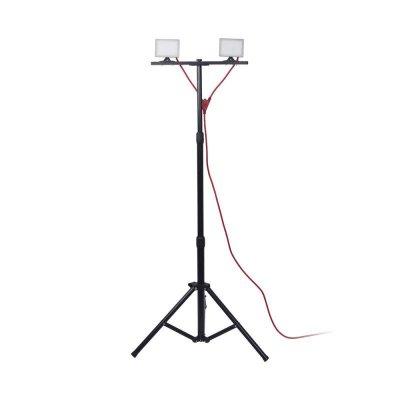 XANLITE Double projecteur LED de chantier - 2800 lumens - tr&eacute;pied t&eacute;l&eacute;scopique