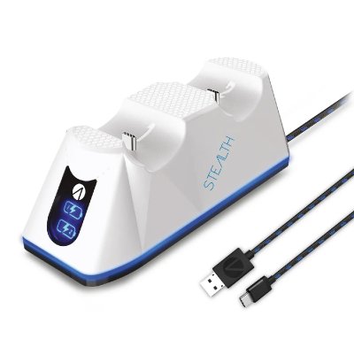 STEALTH Double Station de charge  SP-C100V pour PS5 Blanc 