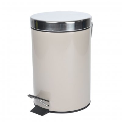 DOUCEUR D INTERIEUR Douceur d'Int&eacute;rieur 6PSB052TA Poubelle M&eacute;tal Taupe 3 L