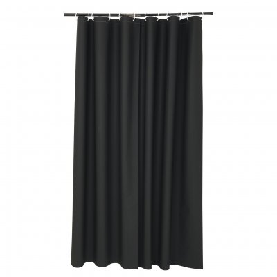 Douceur d'interieur 6rd150nr vitamine rideau de douche peva noir 0,01 x 180 x 200 cm