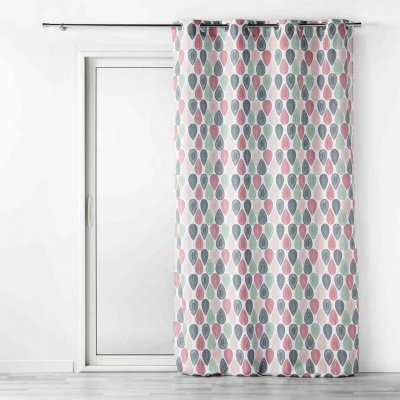 Douceur D'int&eacute;rieur Rideau &agrave; &oelig;illets Palpito rose 140x260 cm
