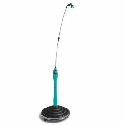 GF Douche solaire courb&eacute;e en aluminium Sunny bleue, 8 l 