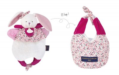  Doudou amusette - lapin - taille 30 cm