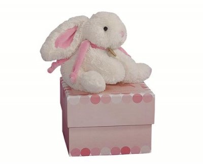 DOUDOU ET COMPAGNIE  Lapin Bonbon - Lapin Bonbon Rose  20cm