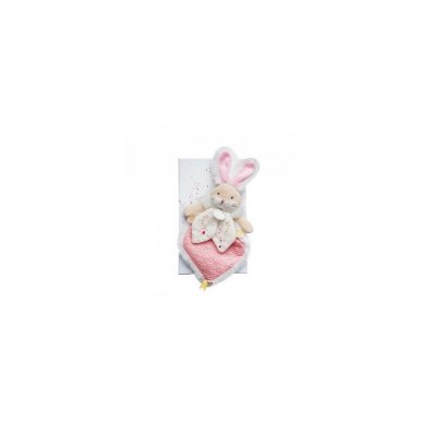 DOUDOU ET COMPAGNIE Doudou lapin de sucre rose -  