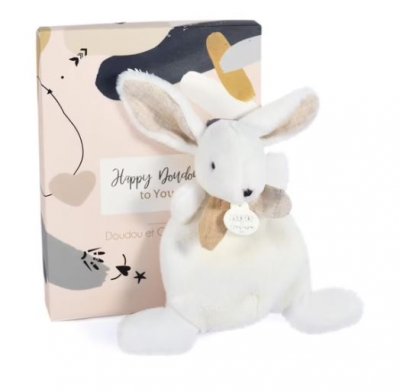 DOUDOU ET COMPAGNIE Doudou papillote - ours - taille 28 cm