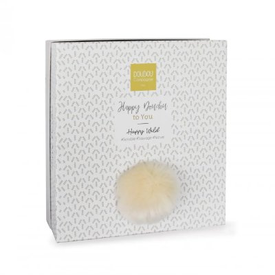 DOUDOU ET COMPAGNIE Doudou pompon  Happy Wild Naturel 