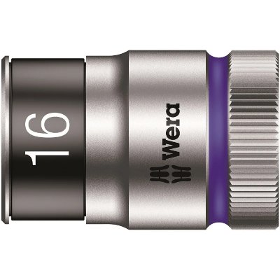 WERA Douille 6 pans ext&eacute;rieurs 16 mm Longueur: 37 mm 05003736001 Propulseur (tournevis): 1/2 (12.5 mm)