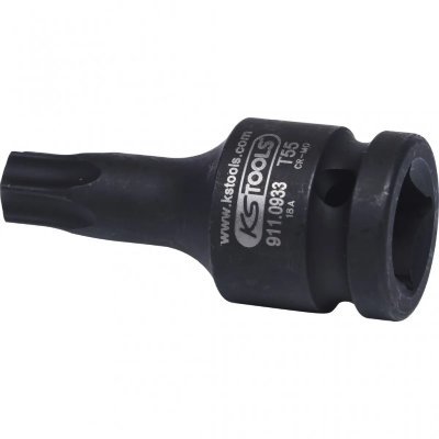 KS TOOLS Douille &agrave; chocs courte TORX&reg; 1/2"", T55  911.0933