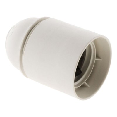 ZENITECH Douille E27 thermoplastique lisse  Blanc