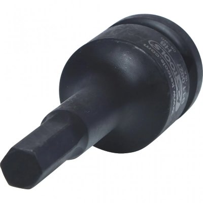 KS TOOLS Douilles m&acirc;le tournevis &agrave; chocs 6 pans 1/2, longues 8 mm