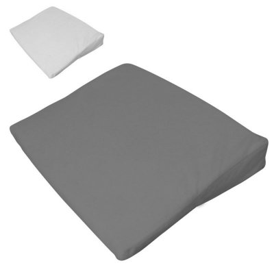 MONSIEUR BEBE Drap housse 100% coton pour plan inclin&eacute; - 40 cm de large - Gris -