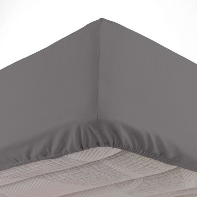 DOUCEUR D INTERIEUR Drap housse 2 personnes 140 x 190 cm uni 57 fils ""lina