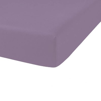 HOME COLLECTION Drap housse Percale, Figue, 180x200cm, Coton 78 fils - Bonnet de 25cm