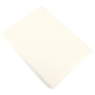 LINNEA Drap plat uni 100% coton alto 180x290 cm - Ivoire Cr&egrave;me