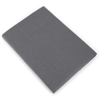 LINNEA Drap plat uni 100% coton alto 240x310 cm - Gris Manhattan