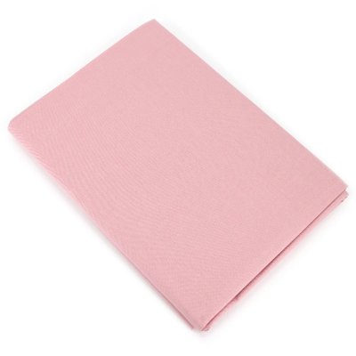 LINNEA Drap plat uni 100% coton ALTO 240x310 cm - Rose Macaron