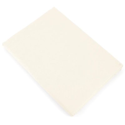 LINNEA Drap plat uni 100% coton alto 270x310 cm - Ivoire Cr&egrave;me