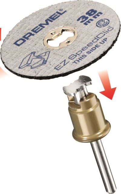 DREMEL  S406 Adaptateur EZ SpeedClic + 2 disques &agrave; tron&ccedil;onner