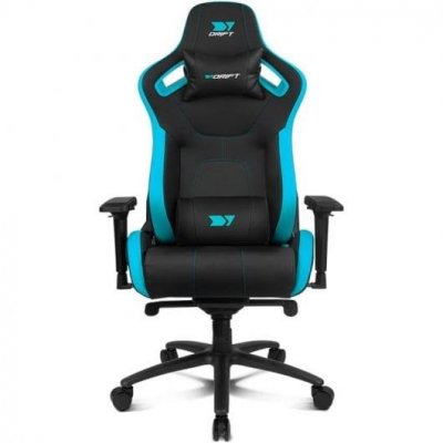 DRIFT  DR600BL Si&egrave;ge pour jeu vid&eacute;o Fauteuil de gaming Si&egrave;ge rembourr&eacute; Noir, Bleu - Neuf