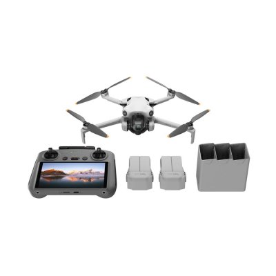 DJI Drone  Mini 4 Pro Fly More Combo avec radiocommande Blanc