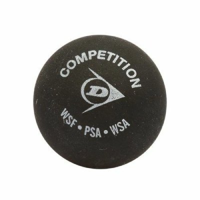 DUNLOP  Competition Single Grey Dot Squash Balls Box Noir 12 Balls