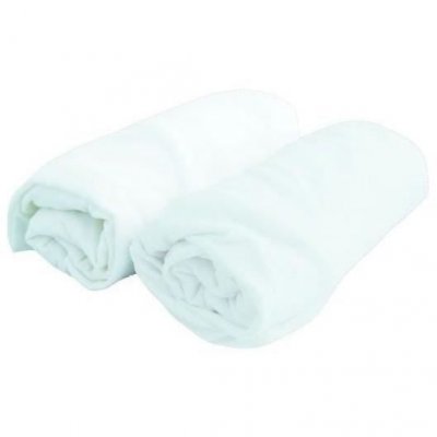 DOMIVA Duo de draps housse en jersey - Blanc - 60 x 120 cm