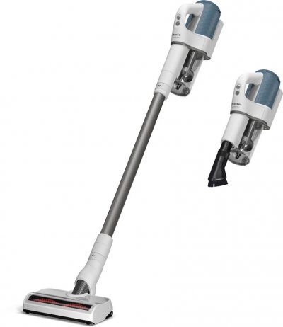 MIELE DUOFLEX HX1 - Aspirateur sans fil coloris Blanc avec bloc moteur bleu nordique