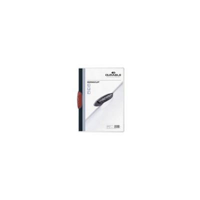 DURABLE  Swingclip - Chemise &Agrave; Clip - A4 - Pour 30 Feuilles - Transparent Avec Clip Rouge