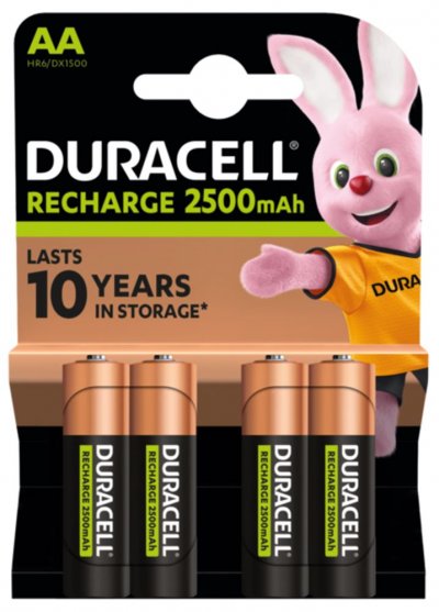DURACELL  4xAA 2400mAh Batterie rechargeable