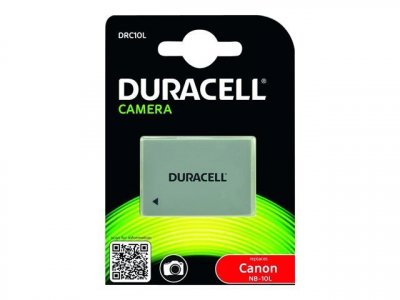 DURACELL  Canon Nb-10l 950mah 7.4v Lithium Battery Argent&eacute;