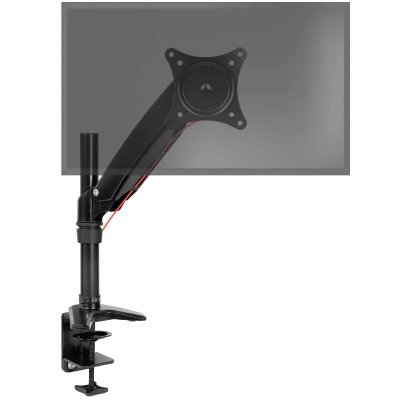 DURONIC  DM551X1 Support &eacute;cran PC pour bureau &agrave; pince - Bras &agrave; ressort ajustable &agrave; la vol&eacute;e