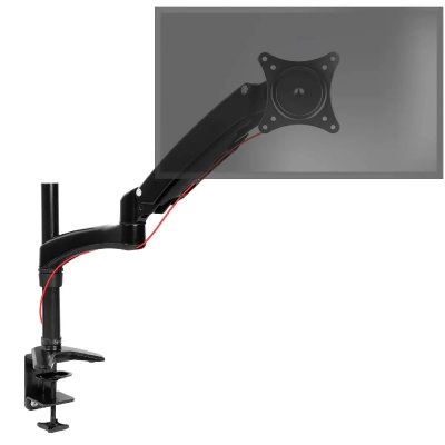 DURONIC  DM551X2 Support &eacute;cran PC pour bureau &agrave; pince - Bras &agrave; ressort ajustable &agrave; la vol&eacute;e