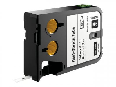 DYMO  1868809 Ruban d'&eacute;tiquetage noir sur blanc (6 mm)