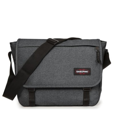 EASTPAK  Delegate + Sac Bandouli&egrave;re, 39 cm, 20 L, Gris (Black Denim)