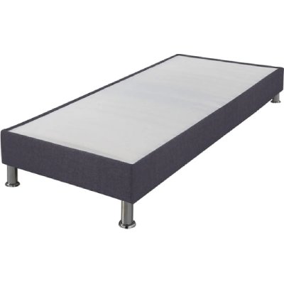 EBAC  Literie Sommier tapissier 90x190 Omega Anthracite 18 Lattes
