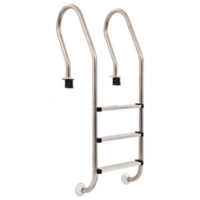 VIDAXL Echelle de piscine &agrave; 3 &eacute;chelons Acier inoxydable 304 120 cm