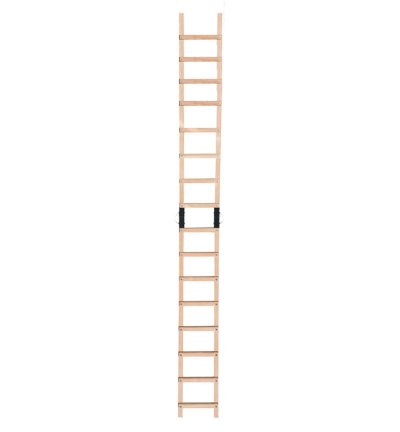 HAILO Echelle plate de toit en bois pour couvreur 5m  safety roof