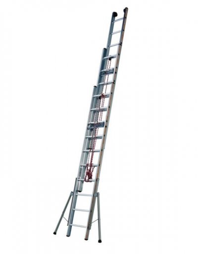 TUBESCA COMABI Echelle Pronor Coulisse &Agrave; Corde 3 Plans 3x12 &Eacute;ch._01233112