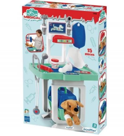 ECOIFFIER  The Veterinary Centre With Soft Toy Multicolore