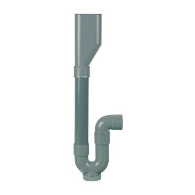 REGIPLAST Ecolands - Siphon plastique m.a.l. double entr&eacute;e, 40, Horizontale