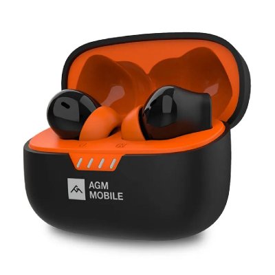AGM Ecouteurs Bluetooth Buds 3 Noir/Orange