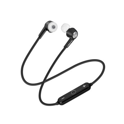 AKASHI Ecouteurs Bluetooth Intra-auriculaires Audio HD Noir