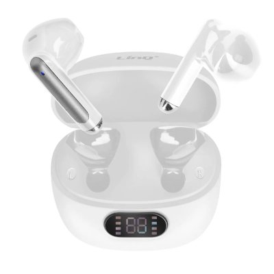 LINQ &Eacute;couteurs Bluetooth Intra-auriculaires avec Contr&ocirc;le Tactile et Micro  Blanc 