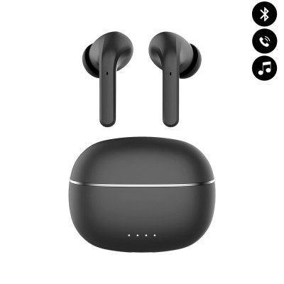  Ecouteurs Bluetooth Intra Auriculaires avec LED Noir