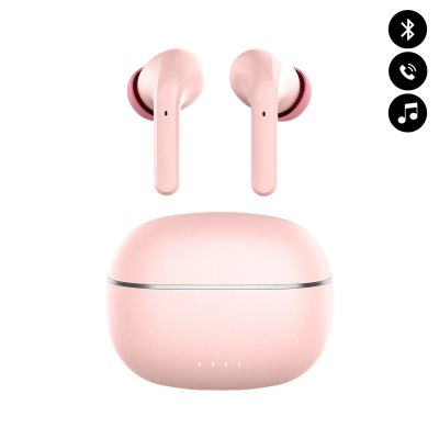  Ecouteurs Bluetooth Intra Auriculaires avec LED Rose
